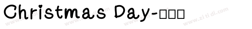 Christmas Day字体转换